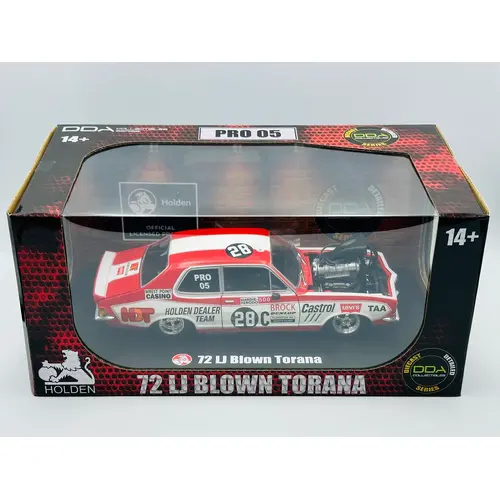 1:24 1972 Bathurst Winner -- #28C Holden LJ Torana Supercharged Drag Car -- DDA peter brock