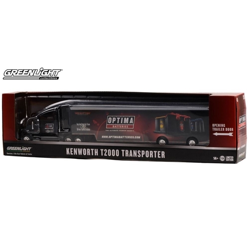 1:64 Optima Batteries Kenworth truck transporter