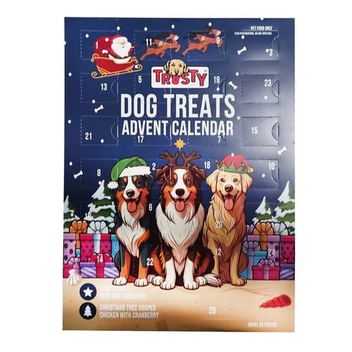 Trusty 25 Days Christmas Advent Calendar Dog Treats gift pack