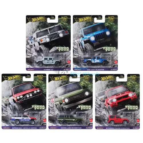 Hot Wheels Premium 2024 Car Culture C Case - TERRA TREK - 5 Cars Set fpy86