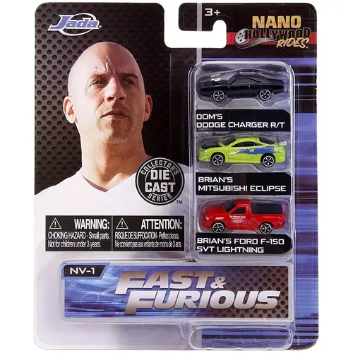 Fast & Furious NV-1 - Diecast NANO 3-Pack - Jada Toys charger eclipse f-150