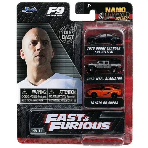 Fast & Furious NV-11  - Diecast NANO 3-Pack - Jada Toys hellcat gladiator supra