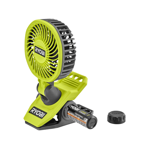 Ryobi USB Lithium Mini Clamp Fan 2.0Ah Kit  I/N: 0493396 4v range