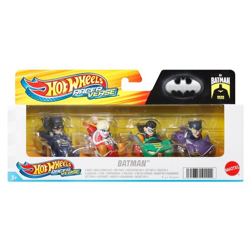 Hot Wheels Batman Racer Verse Vehicles 4 Pack