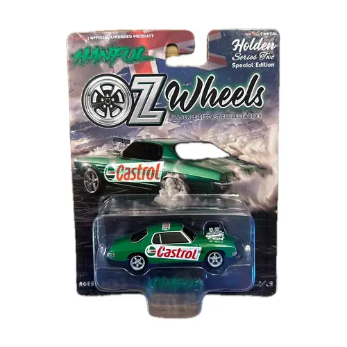 1:64 HANFUL - Castrol -- Holden HQ Monaro Burnout Car -- Oz Wheels