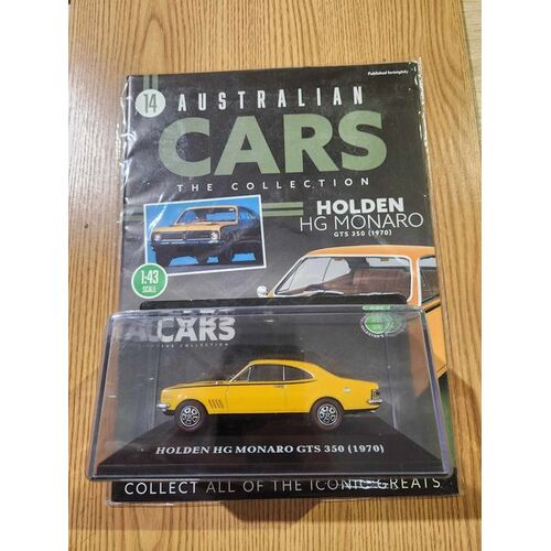 Australian Cars The Collection Issue 14 Holden mg monaro gts 350 1970  1:43 diecast