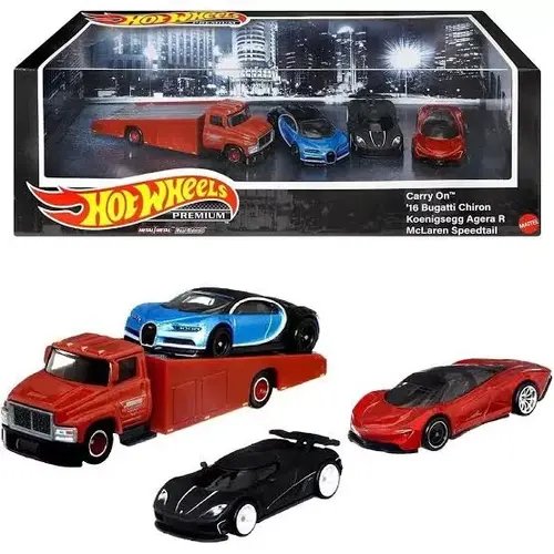 Hot Wheels Premium Collector Set McLaren Koenigsegg Bugatti