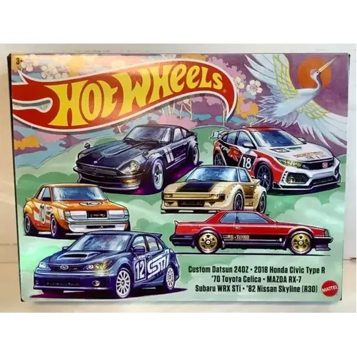 2023 Hot Wheels Japanese Car Culture 6-Car Multi-Pack 1:64 DieCast