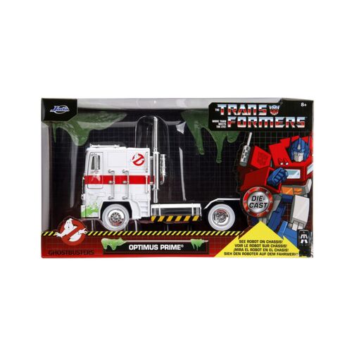 Hollywood Rides - Optimus Prime X Ghostbusters Ecto-1 Mash-up 1:24 Scale Diecast Vehicle