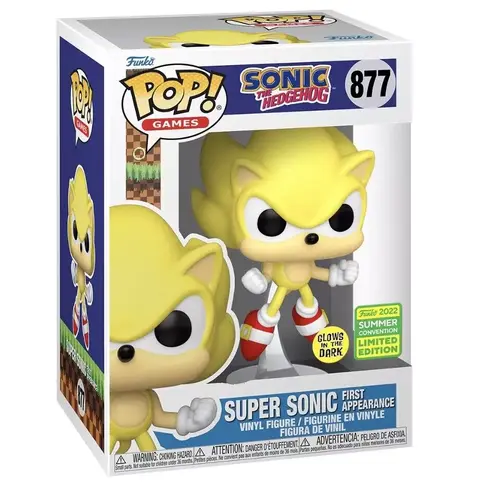 Super Sonic First Appearance SDCC 2022 CONVENTION FUNKO Pop! vinyl