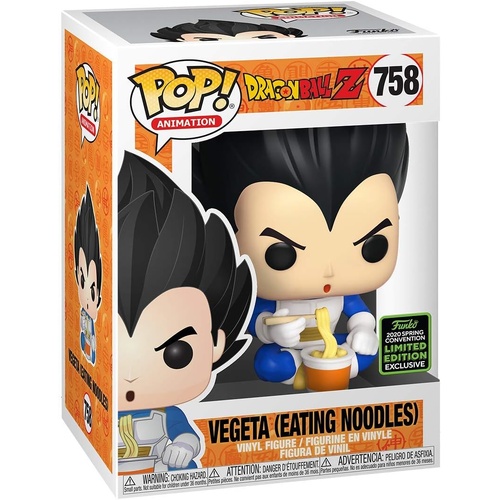 Dragon Ball Z - VEGETA (eating noodles) 2020 SPRING CONVENTION POP! Vinyl 758