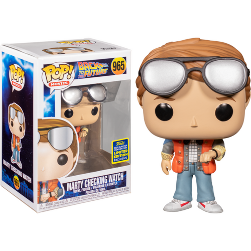 Back to the Future - Marty checking watch SDCC 2020 Pop! Vinyl Figure 965