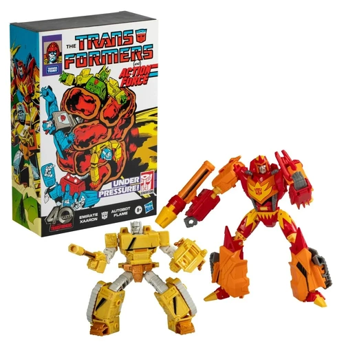 Transformers Generations Comic Edition - Autobot Flame & Emirate Xaaron Action Figure