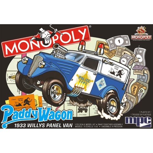 MPC - 1/25 1933 Willys Panel Paddy Wagon (Monopoly) model Plastic Kit - RMPC924