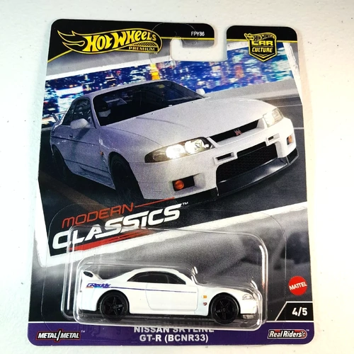 2024 Hot Wheels Premium Modern Classics Nissan Skyline GT-R (BCNR33) #4/5 White