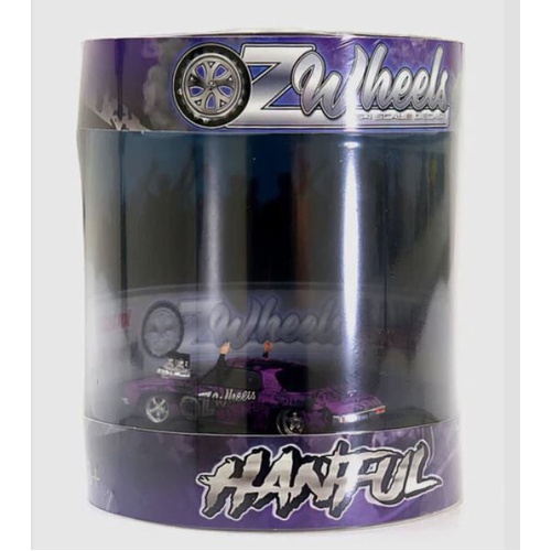 OZ Wheels - 1/64 Hanful Monaro Custom Purple Wrap Skid Cylinder die cast