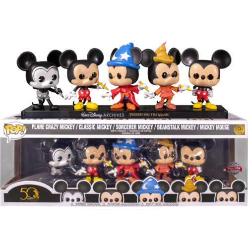 Walt Disney Archives - Mickey Mouse 50th Anniversary Pop! Vinyl Figure 5-Pack