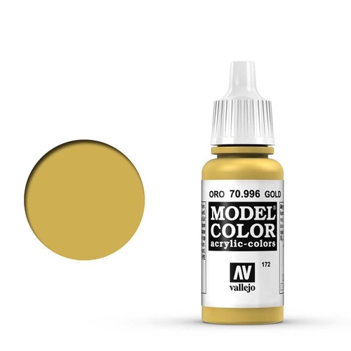 Vallejo 70996 Model Colour Metallic Gold 17 ml Acrylic Paint