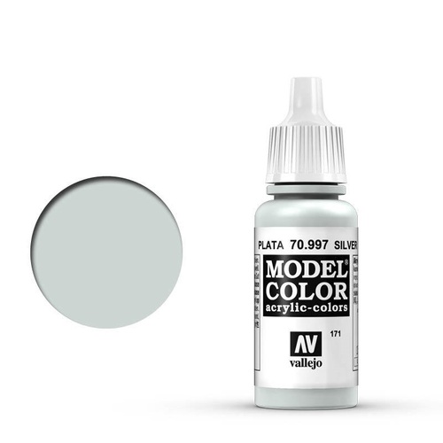 Vallejo 70997 Model Colour Metallic Silver 17 ml Acrylic Paint