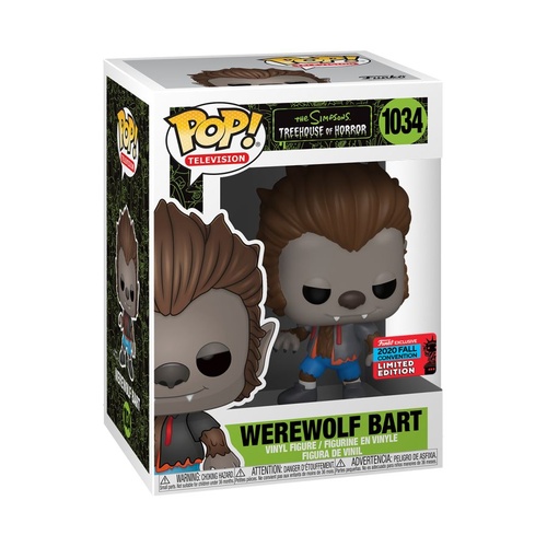 The Simpsons - Bart Werewolf NYCC 2020 US Exclusive #1034 Pop! Vinyl