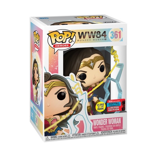 Wonder Woman: 1984 - Wonder Woman Lightning Glow NYCC 2020 US Exclusive #361 Pop! Vinyl