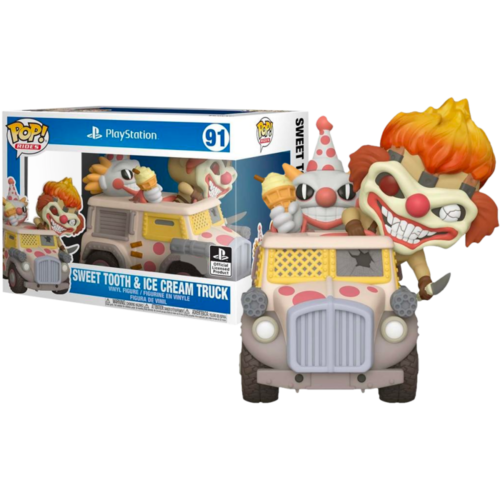 Twisted Metal - Needles Kane with Sweet Tooth Ice Cream Truck #91 Pop! Rides Vinyl