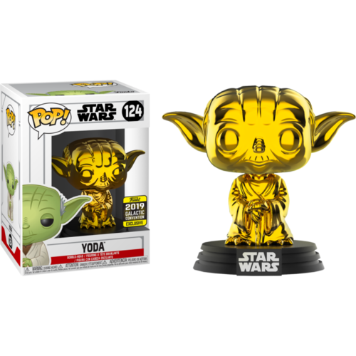 Star Wars - Yoda Gold Chrome #124 Pop! Vinyl