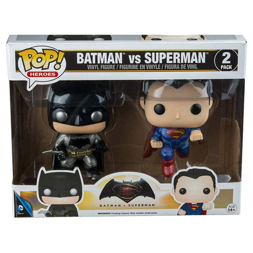 (SW) Batman v Superman: Dawn of Justice - Metallic US Exclusive Pop! Vinyl 2-Pack