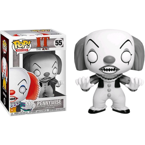 It (1990) - Pennywise Black & White US Exclusive #55 Pop! Vinyl