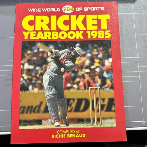 WWOS Cricket Yearbook 1985 Compiled by Richie Benaud (Paperback, 1985)