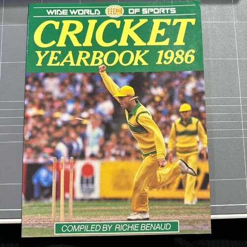 WWOS Cricket Yearbook 1986 Compiled by Richie Benaud (Paperback, 1986)