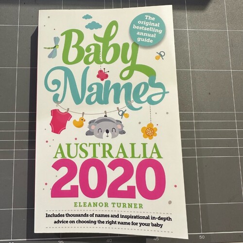 Baby Names Australia 2020 By Eleanor Turner (paperback book)