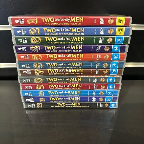 TWO AND A HALF MEN Complete Series on DVD,  Seasons 1 - 12 - Region 4