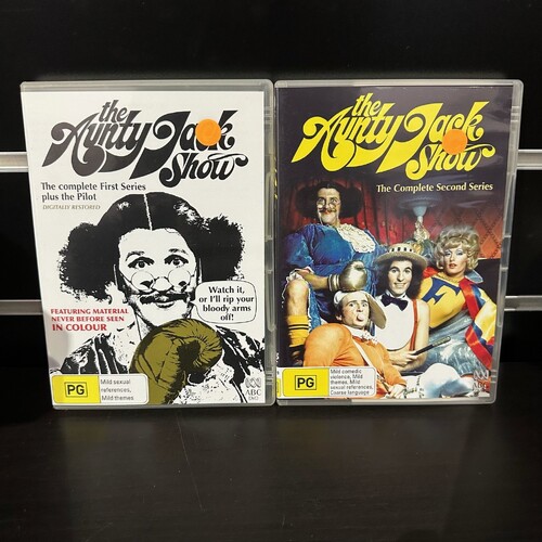 THE AUNTY JACK SHOW Complete Series 1 & 2 DVD GOOD CONDITION