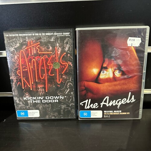 THE ANGELS DVD BUNDLE - KICKIN' DOWN THE DOOR & THIS IS IT FOLKS... OVER THE TOP - GC