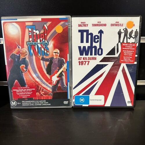 THE WHO DVD BUNDLE - LIVE IN LONDON - AT KILBURN 1977 - GC