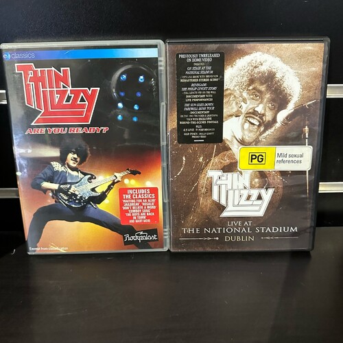 THIN LIZZY DVD BUNDLE - ARE YOU READY? & LIVE AT THE NATIONAL STADIUM DUBLIN - GC