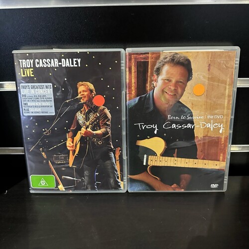 TROY CASSAR-DALEY DVD BUNDLE - LIVE & BORN TO SURVIVE - GC