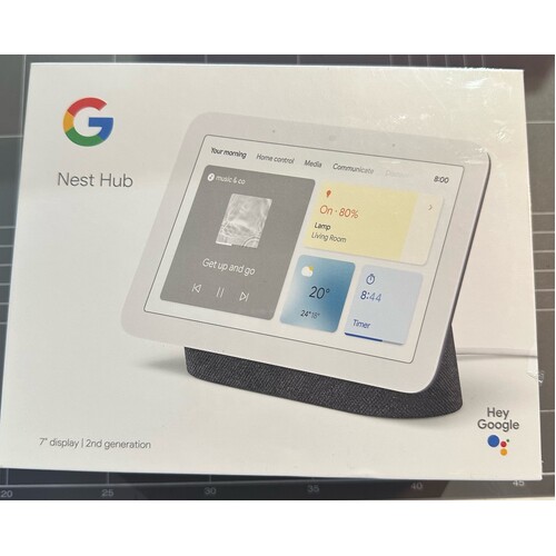 Google Nest Hub 2nd Gen Smart Home 7" Display (Chalk)