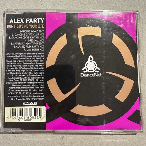 Alex Party – Don't Give Me Your Life (CD Single)