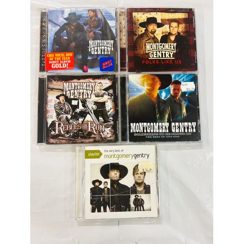 Montgomery Gentry - set of 5 cds collection 1