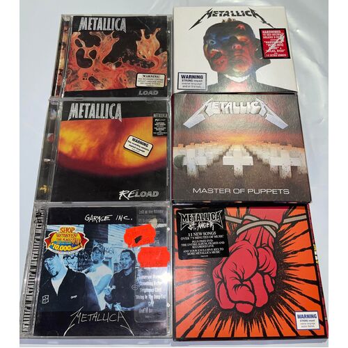 METALLICA - Set of 6 CD's Collection 2