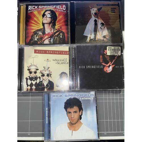 RICK SPRINGFIELD - SET OF 5 CD'S COLLECTION 2