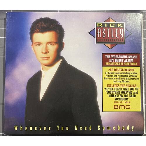 RICK ASTLEY - WHENEVER YOU NEED SOMEBODY 2CD DELUXE REISSUE COLLECTION 3