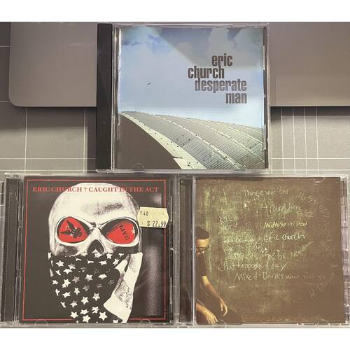 ERIC CHURCH - SET OF 3 CD'S COLLECTION 1