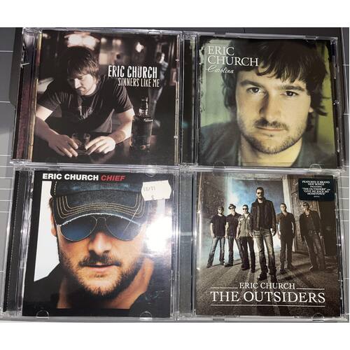 ERIC CHURCH - SET OF 4 CD'S COLLECTION 2