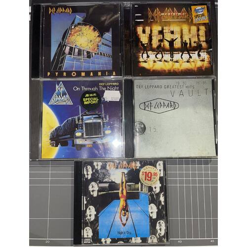 DEF LEPPARD - SET OF 5 CD'S COLLECTION 5