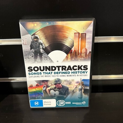 SOUNDTRACKS - SONGS THAT DEFINED HISTORY - 2 DISC DVD - REGION 4 - GC