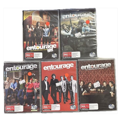 Entourage Series Bundle : Seasons - s1, s2, s3.1, s4, & s6  (DVD) Region 4 (new & sealed)