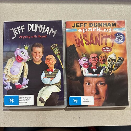 Jeff Dunham 2 x DVD's - Arguing with Myself / Spark of Insanity - REGION 4 GC